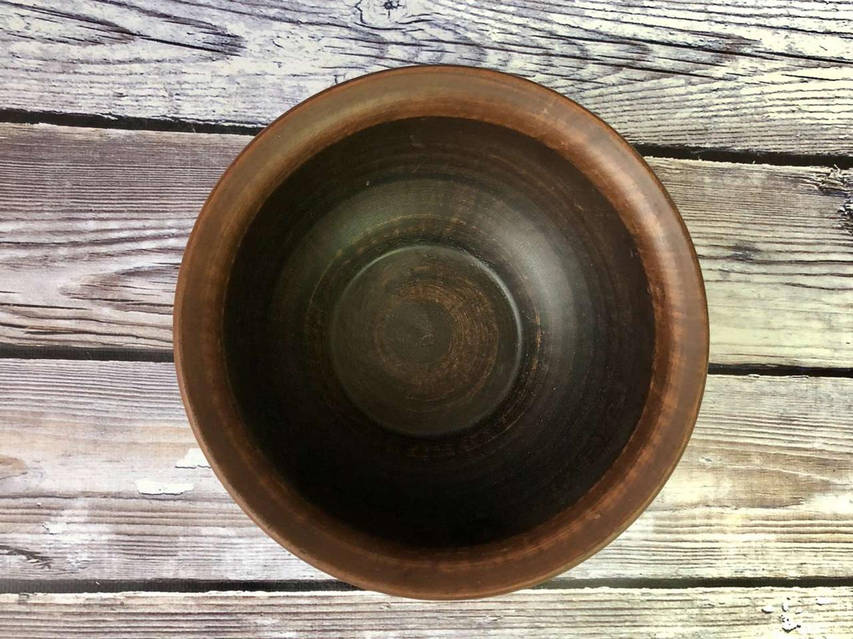 Керамическая глубокая тарелка для пасты Oak, 24.9 см, коричневый